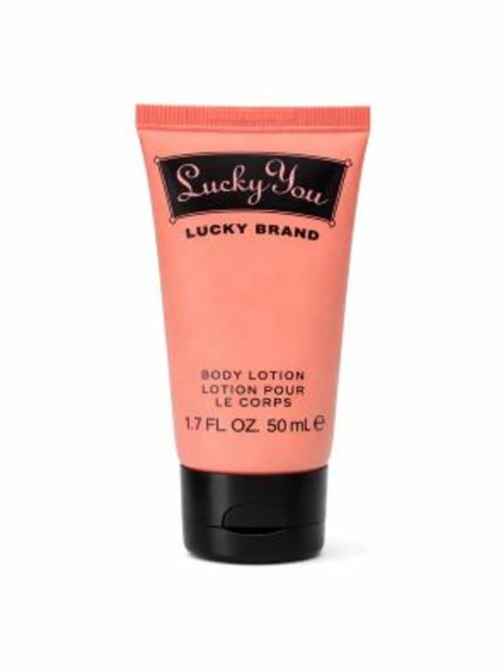 Lucky Brand Peach-Colored Travel Body Lotion